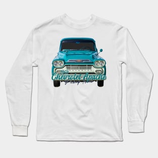 Restored 1959 Chevrolet Apache Pickup Truck Long Sleeve T-Shirt